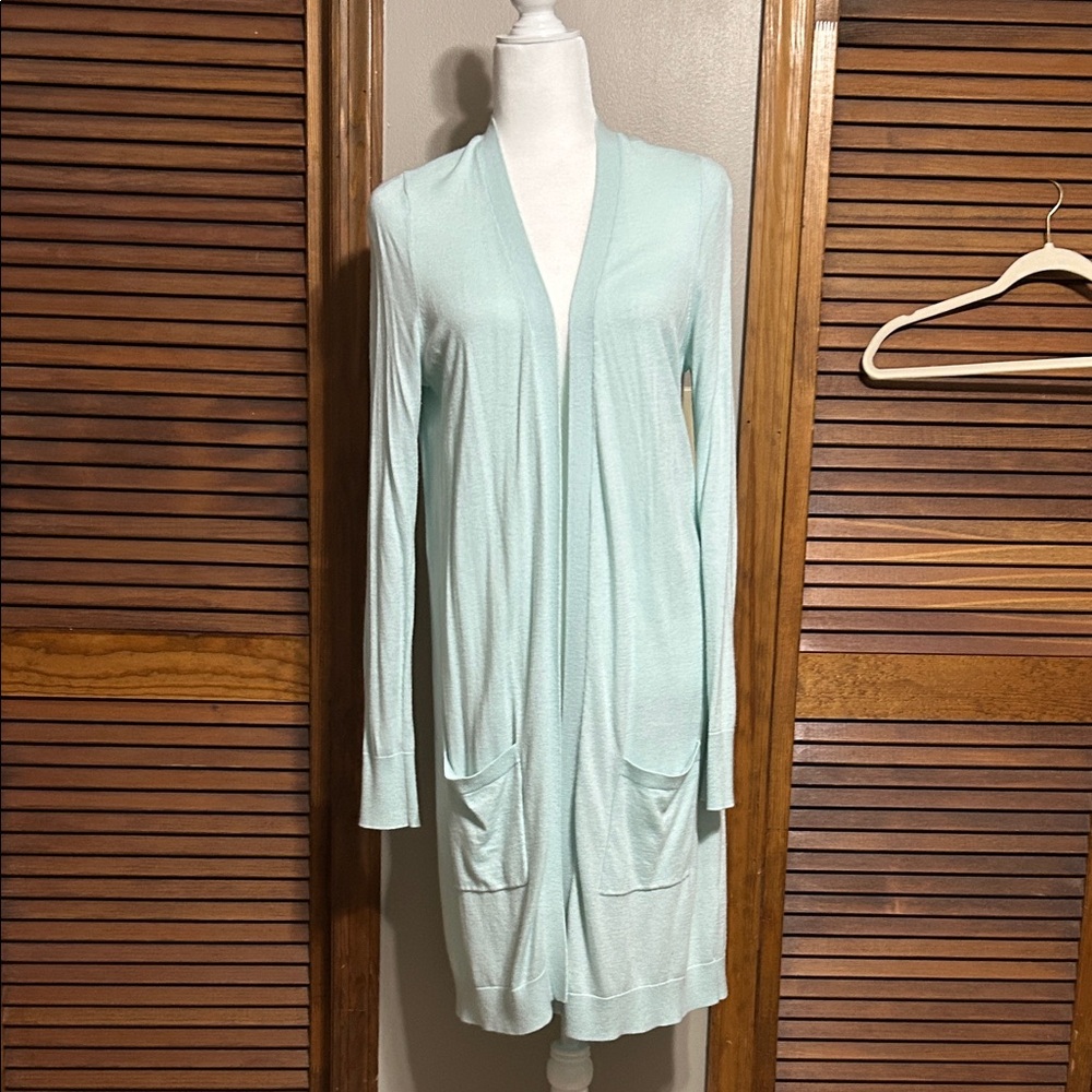 Halogen Mint Green Long Cardigan